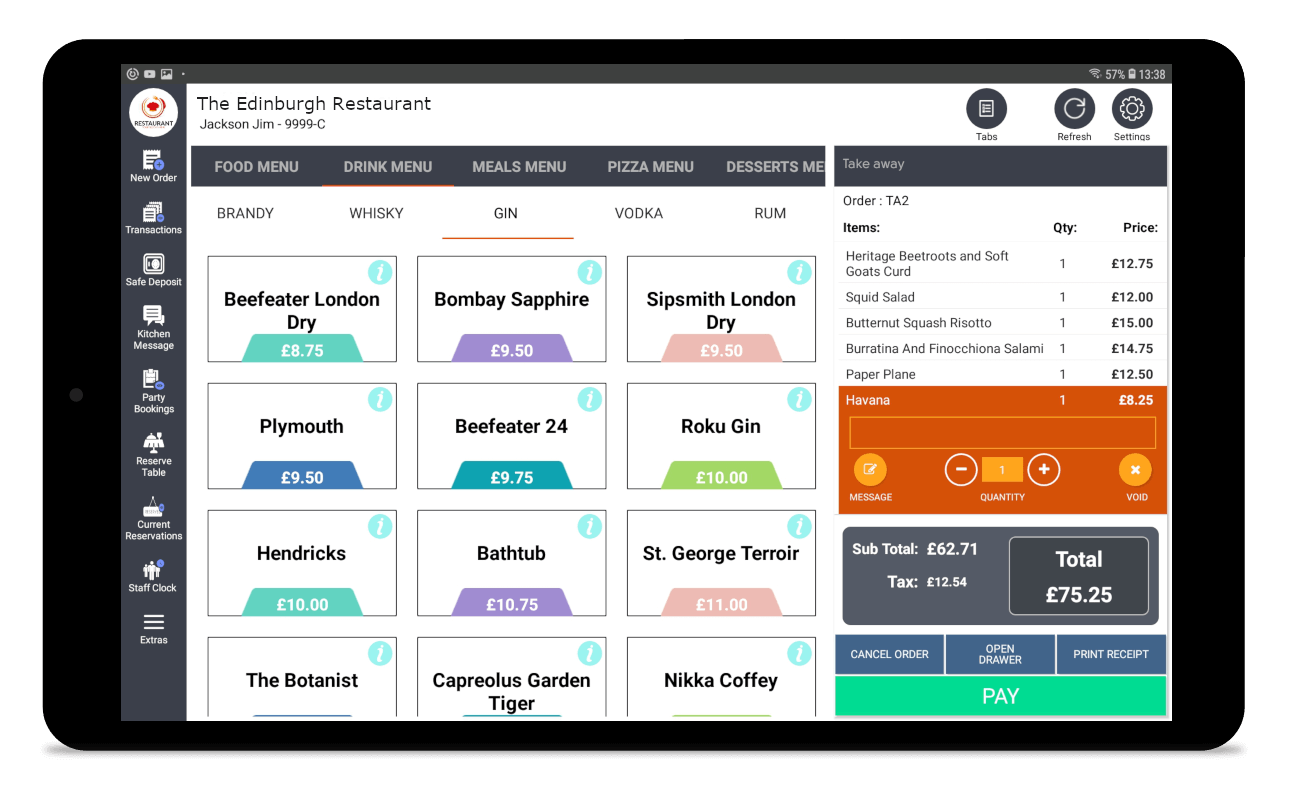 ePOS Menu Management ePOS Menu Management