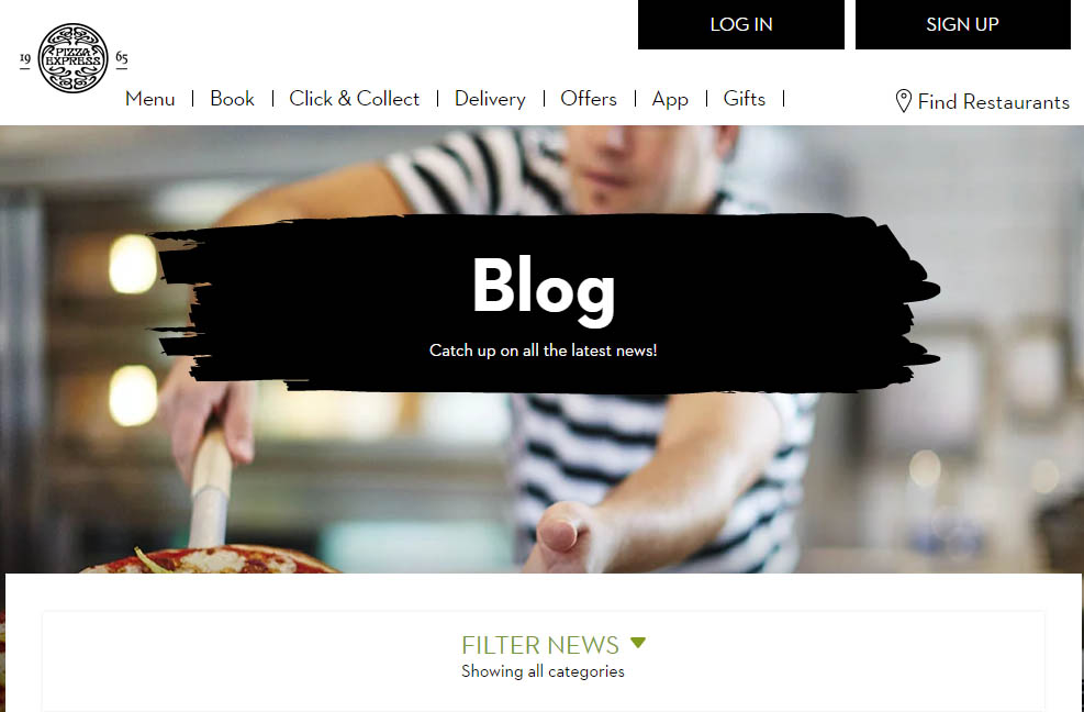 Pizza Express food blog