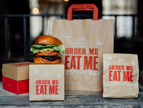 Creative takeaway burger packaging idea