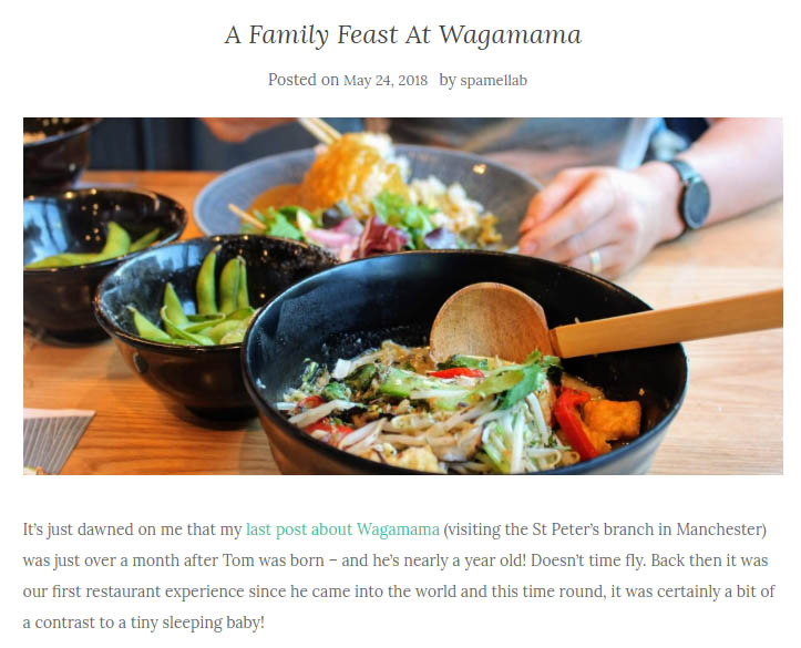 Wagamama food bloggers