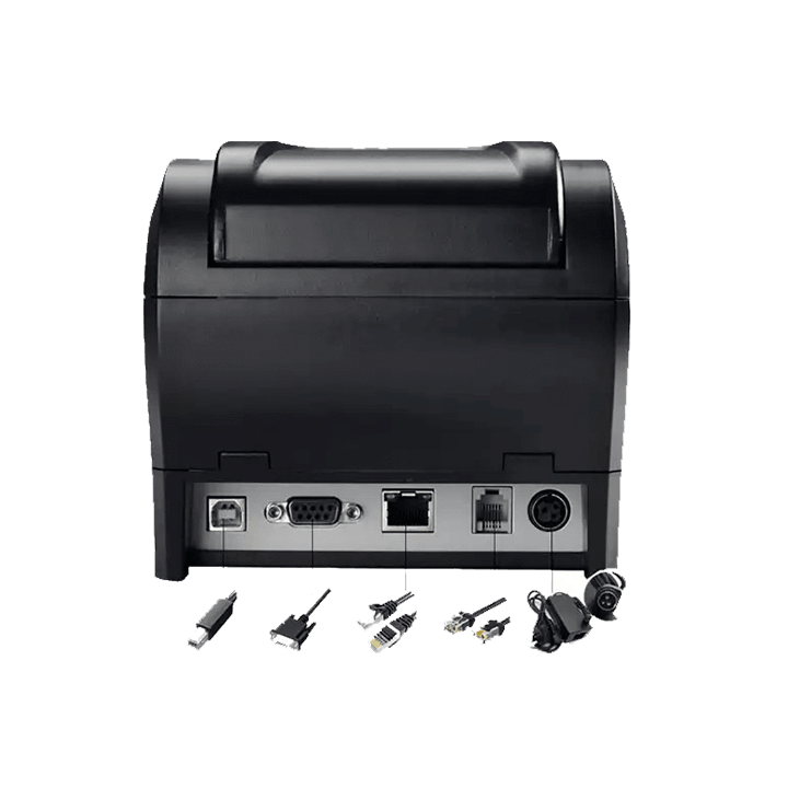 80mm Thermal Kitchen Receipt Printer (Back Ports)