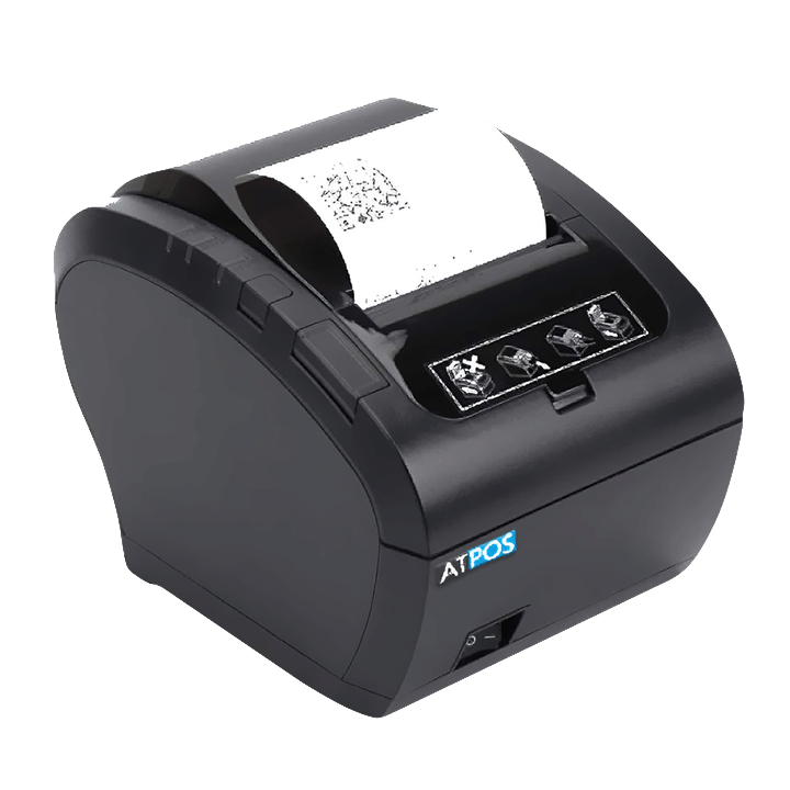 80mm Thermal Kitchen Receipt Printer (Front Angle)